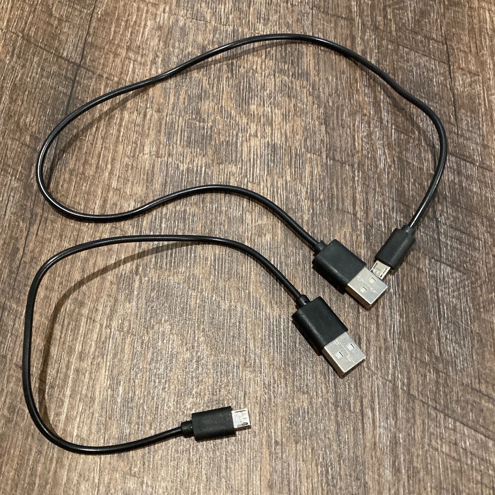 USB Micro USB Cable Charger Cord, 2 Count, 20 in & 11 in
